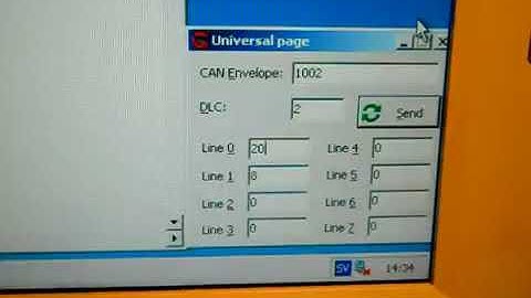 Controlling a printers control panel using CAN bus