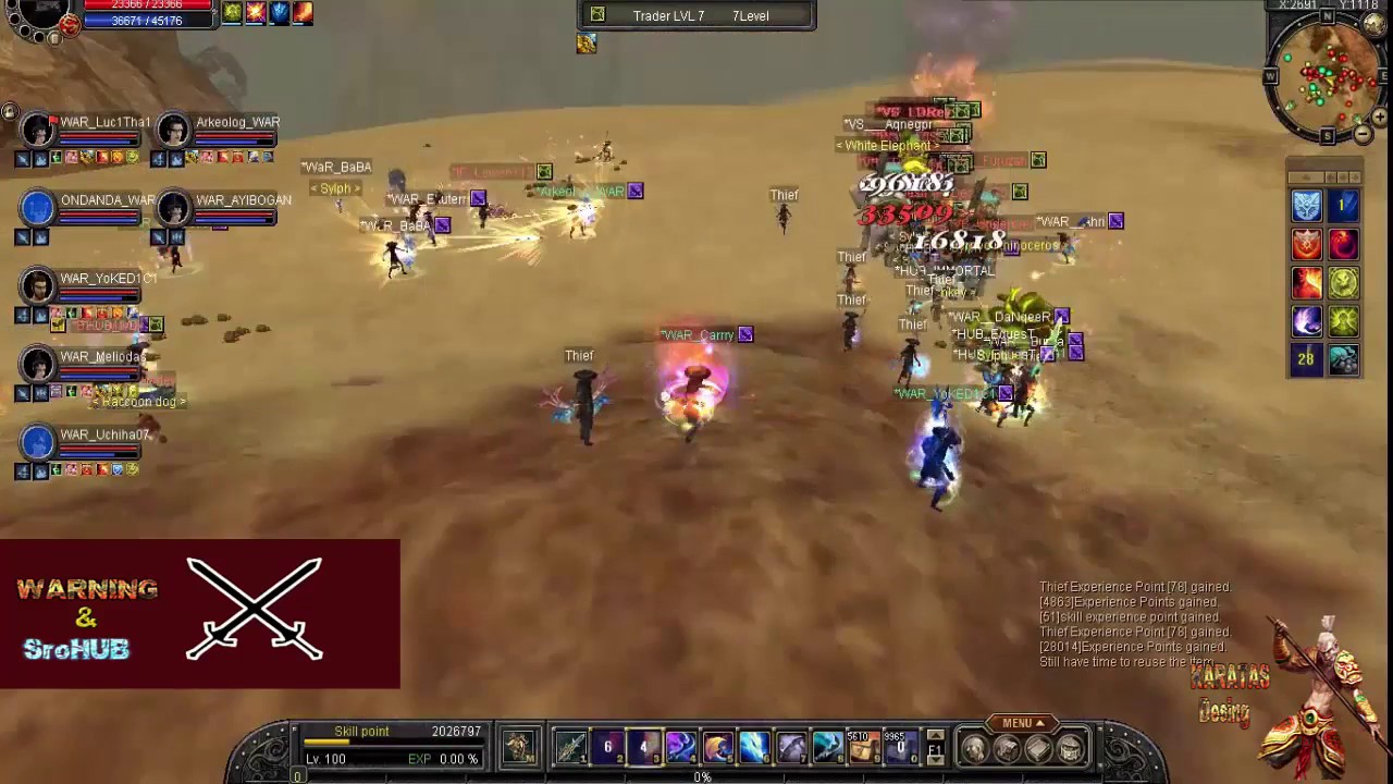 WARNING&SroHUB JOB WAR R-SRO 1UNİON VS 2UNİON VS&İP&B2D&MYF