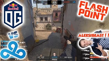 ALEKSIBEAST!! OG vs Cloud9 * Mirage - Flashpoint 2 Group C lower bracket round 1