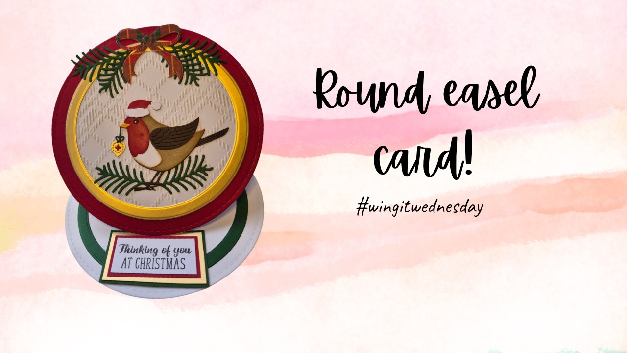 How to Make a Round Easel Card | Christmas Robin Tutorial 🐦🎄 - YouTube