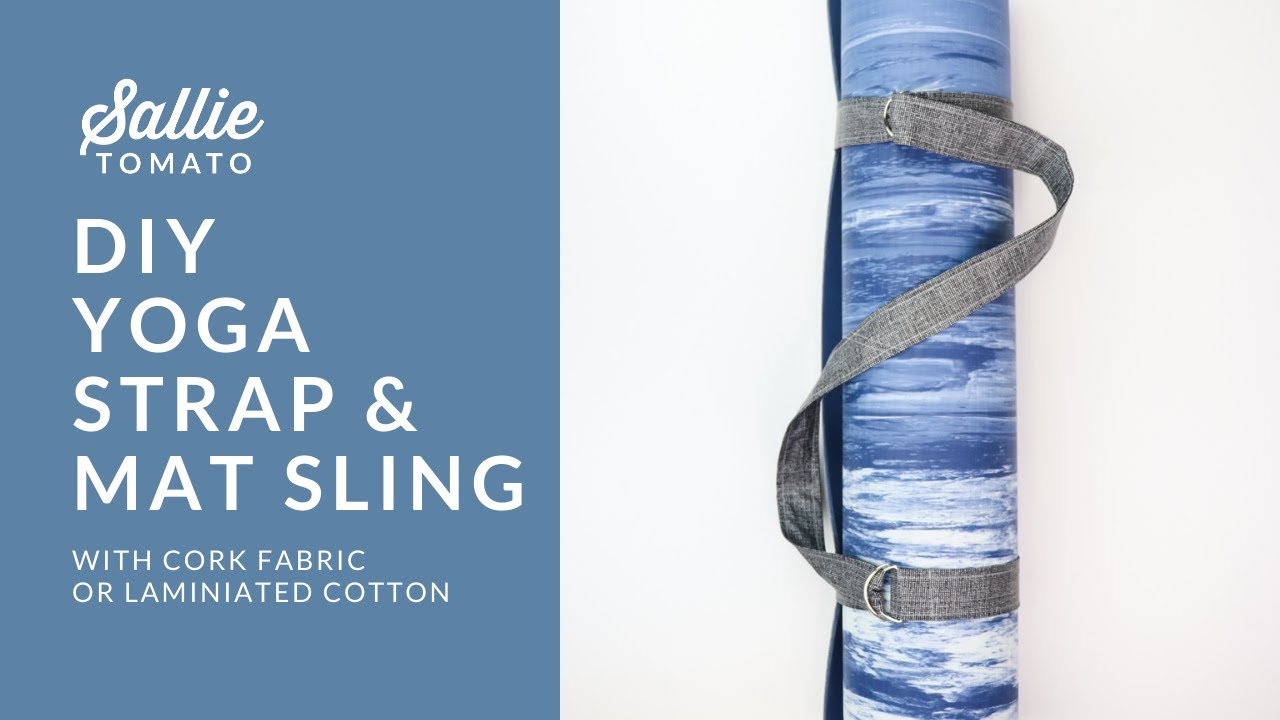 DIY Yoga Strap and Mat Sling Tutorial - Feature Cork Fabric or