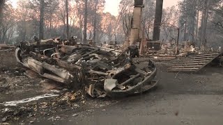 Sacramento bee reporter ryan sabalow returned to the devastation in
path of camp fire paradise, ca., and saw burned homes, torched cars
talked...