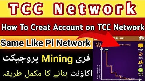 How to Create Account In TCC Network|TCC Network py account banany ka tareeqa|TCC Network mining|