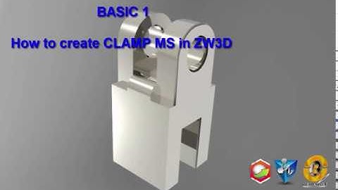Basic 1 How to create Clamp MS in ZW3D