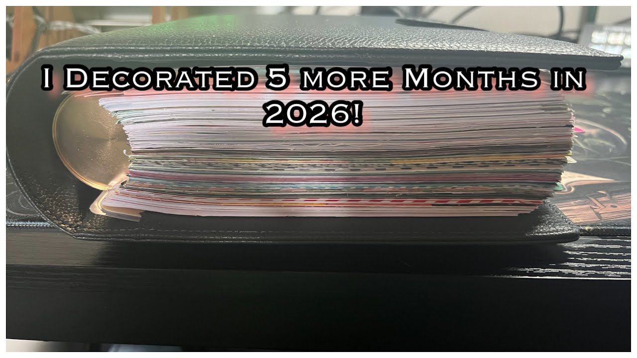 Украшаю свой ежедневник на 2026 год! Апрель-август: Занимательный просмотр!