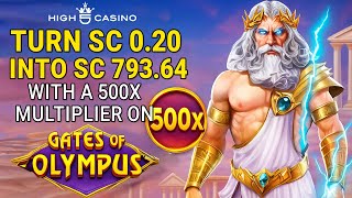 Turn SC 0.20 Into SC 793.64 with a 500x Multiplier on Gates of Olympus! | High 5 Casino screenshot 4