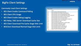 Common Bigfix Client Settings And How To