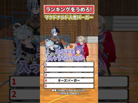 マック人気1位、当てられる？【どっとライブ/ぶいぱい】 #short #vtuber