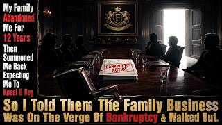 My family abandoned me for 12 years then summoned me back expecting me to kneel & beg, so I told the
