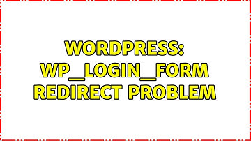 Wordpress: wp_login_form redirect problem