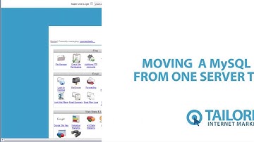 Moving a MySQL Database From One Server to Another
