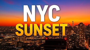 [4K] NYC Sunset 🌆 • Cinematic Ambient Music • Relaxing & Studying