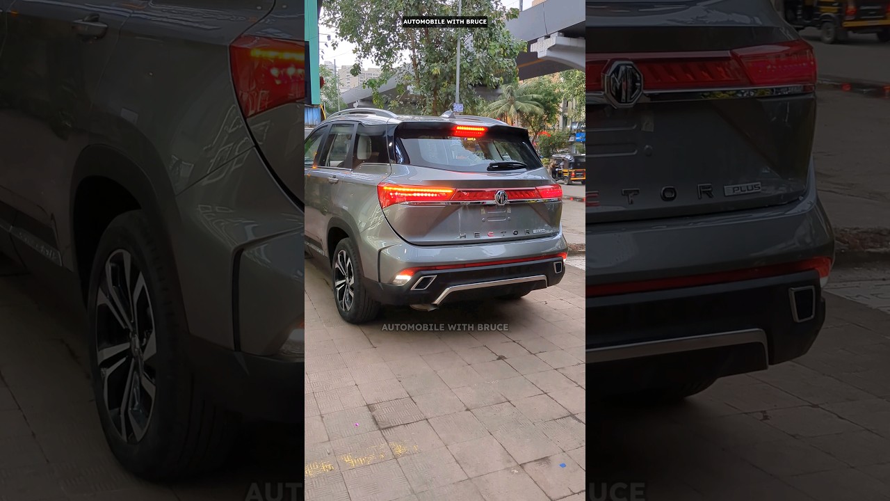 MG Hector Plus 2023 Facelift Silver Color #shorts | Exterior | Interior