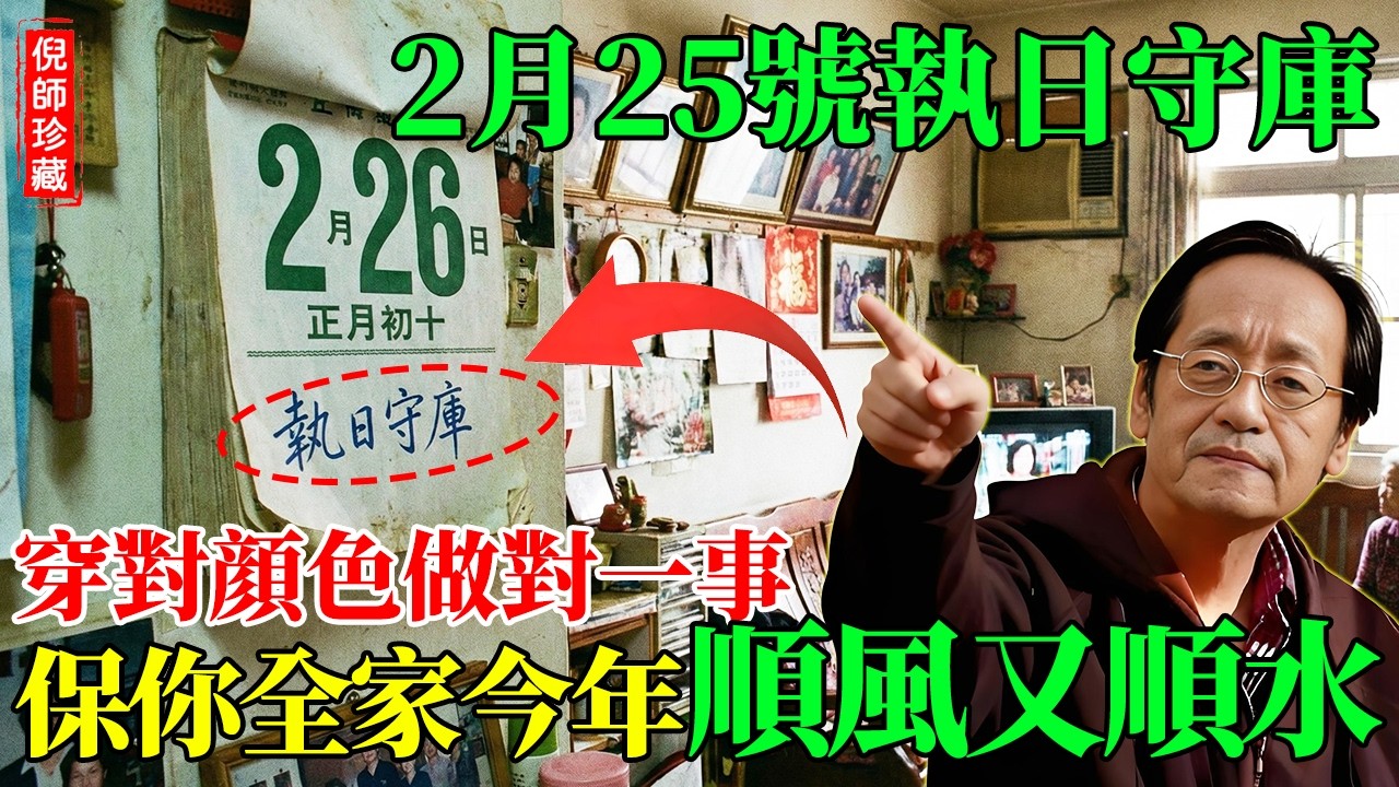 倪海廈：2月26號正月初十「老鼠娶親」！做錯這件事，今年財庫全破！倪師親授正月「執日守庫」秘法，穿對這顏色今年大發財！#倪海廈 #正月初十 #老鼠娶親 #風水禁忌 #生肖運勢 #執日守庫