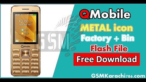 QMobile Metal icon Flash File | How To Read Flash File QMobile Metal icon Factory File | Bin File