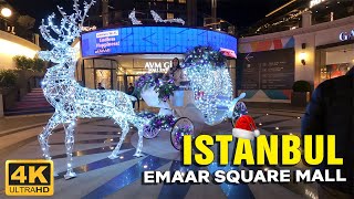 Istanbul Emaar Square Mall Walking Tour | December 2021 | 4K UHD 60 FPS