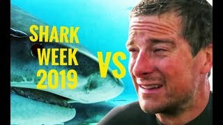 Bear Grylls Vs Shark . Shark Week 2019