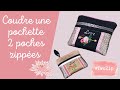 Coudre une pochette twozip