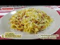 MASSA À CARBONARA a verdadeira receita original Italiana