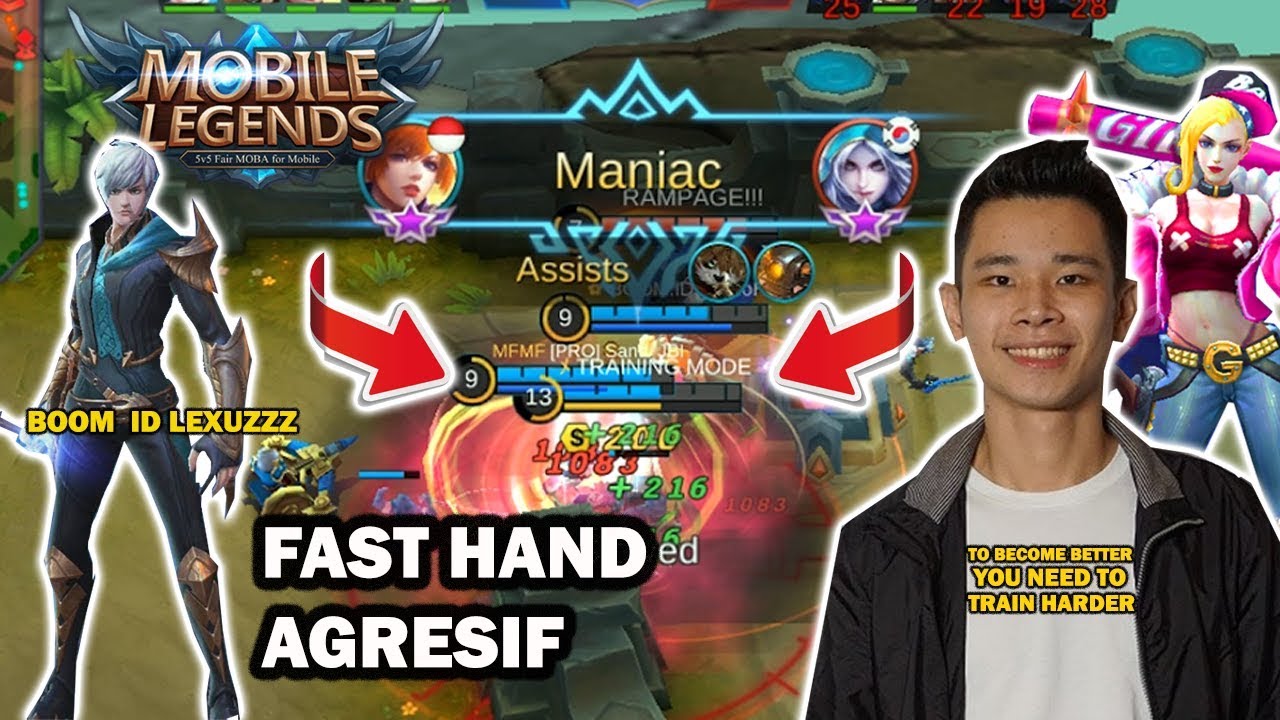 Jess No Limit Mode Training, Merubah Fanny menjadi Assasin Pembunuh Mematikan di Mobile Legend.