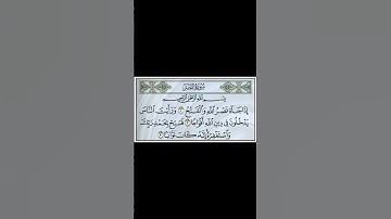 سوره النصر #الشيخ ماهر المعيقلي تلاوه جميله جداً 🕊️💚