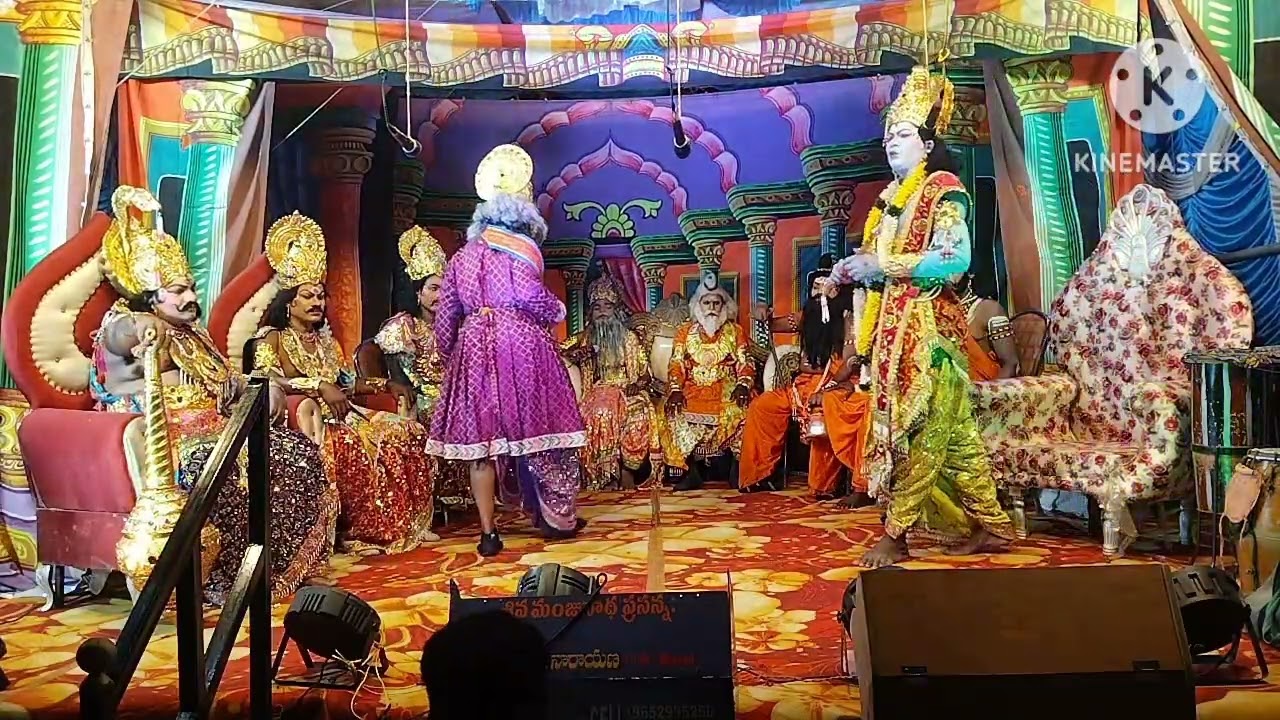 కౌరవ సభ హస్నాబాద్ లో  సంగీతం నారాయణ మాష్టర్ 