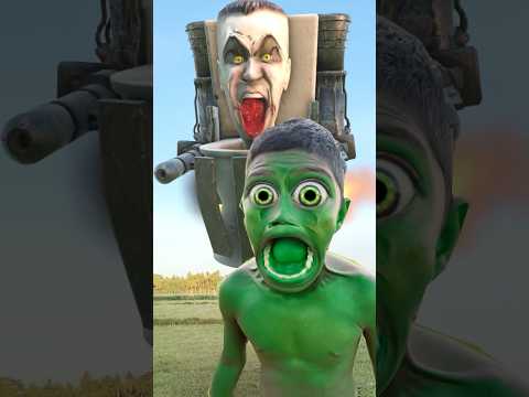 Hulk Scary Transformation with Funny Skibidi toilet #Shorts