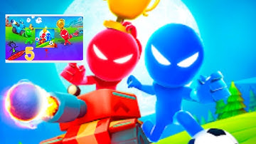 Stickman party- Gameplay part 5 Tournament Mode 1 2 3 4 Players Free Random MiniGames Update