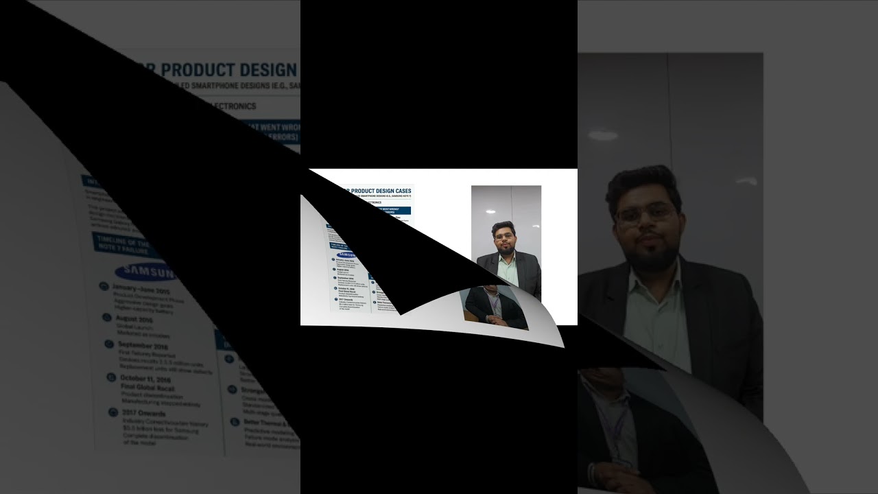 Example of poor product design — the failure of the Samsung Galaxy Note 7.