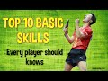 TOP 10 MOST IMPORTANT SKILLS IN TABLE TENNIS