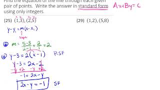 M8 - 3.4 - Point-Slope Form Part 2 - 1
