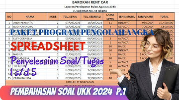 UKK AKUNTANSI 2024 || Paket Program Pengolah Angka (SPREADSHEET)