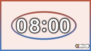 8 Minute Timer ⏱️ | No Music | Pulsing Oval | Bledsoe Teacher Tools