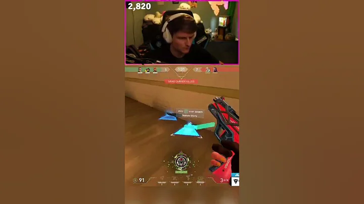 Pulled out the whole arsenal for this Valorant ace... #shorts