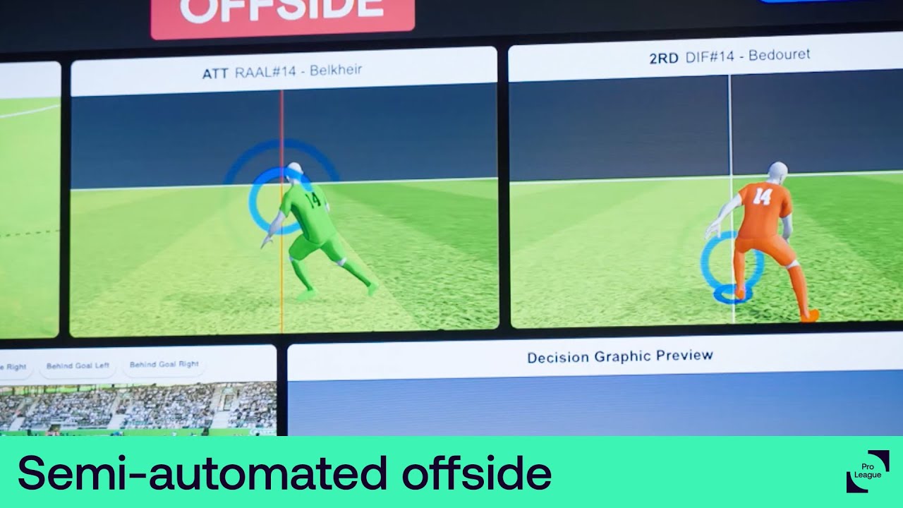 Pro League introduces semi-automated offside line [NL] - YouTube