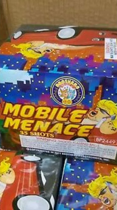 Mobile menace 35 shot firework by Brother's
