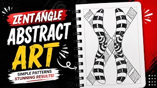 🎨 Zentangle Abstract Art | Simple Patterns, Stunning Results😱