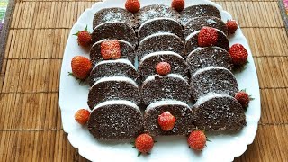 Шоколадная колбаса из печенья Очень просто и вкусно