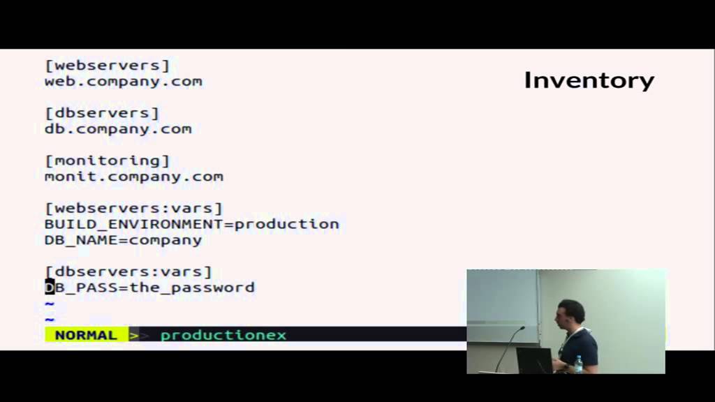 video phone é a continuação de telephone Scaling with Ansible