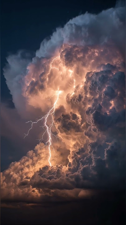 Dangerous thunder #shorts #NaturePower #LightningStrike