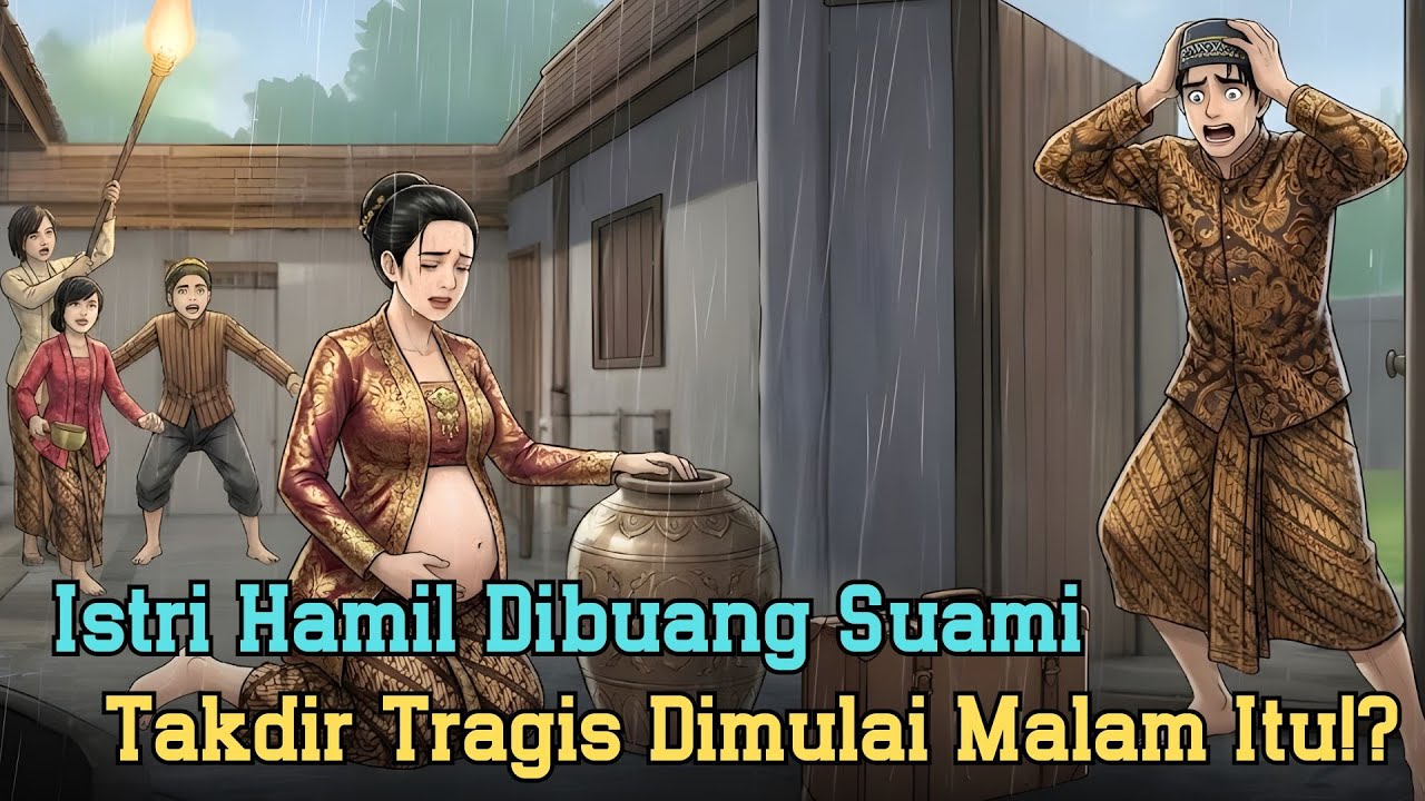 Di Tengah Hujan Malam, Suami Tega Tinggalkan Istri Hamil — Awal Takdir Hidupnya! |cerita rakyat