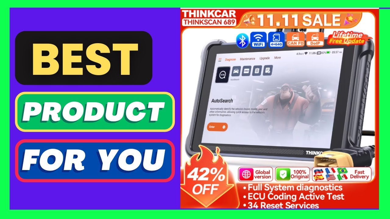 THINKCAR THINKSCAN 689 Bidirectional Scan Tool With