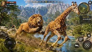 Lion vs Giraffe Hunt | Epic Wildlife Survival Game | Realistic 3D Animal Simulator Gameplay screenshot 4