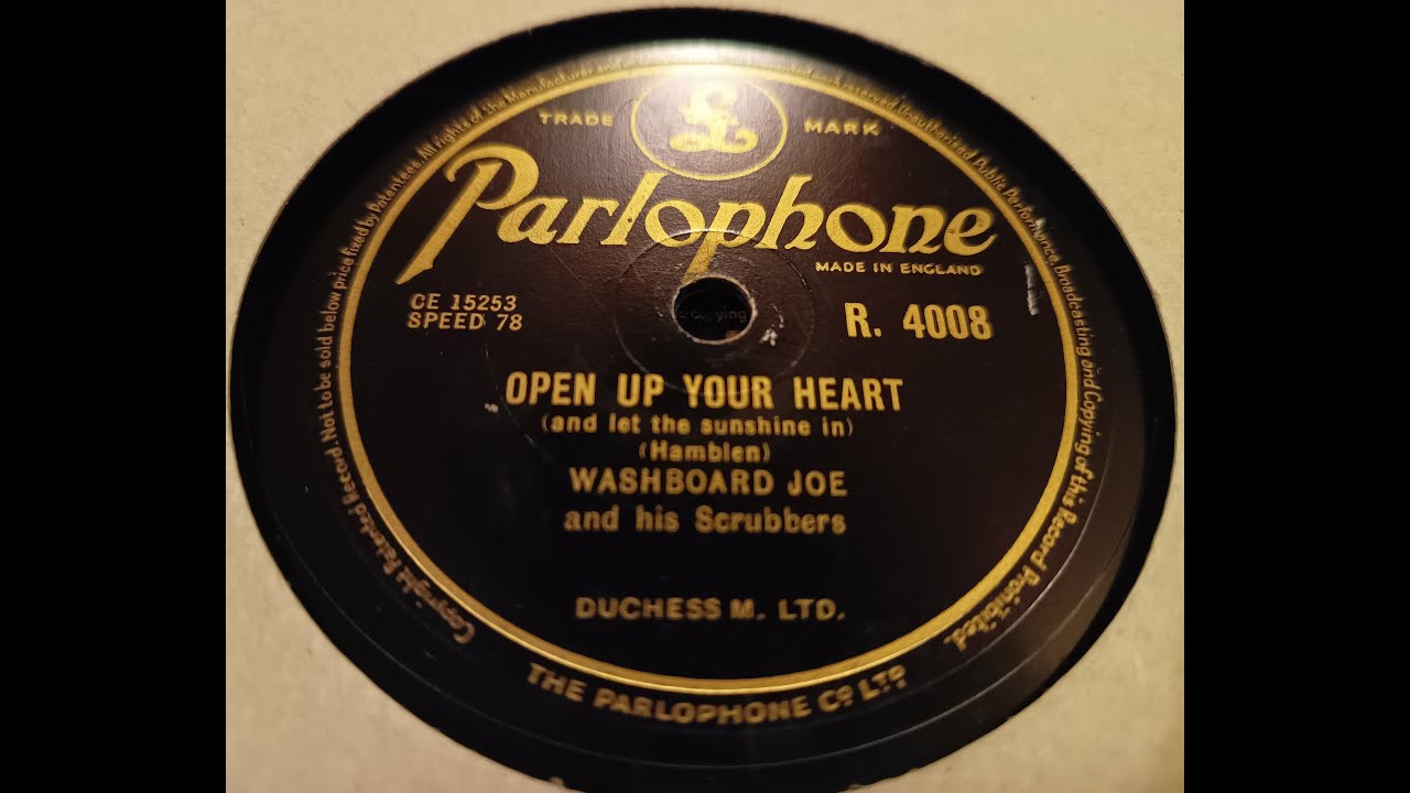 Open Up Your Heart (and let the sunshine in) Washboard Joe and his