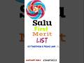 SALU 1st Merit Lists of Undergraduate Admissions, Part-I, 2026