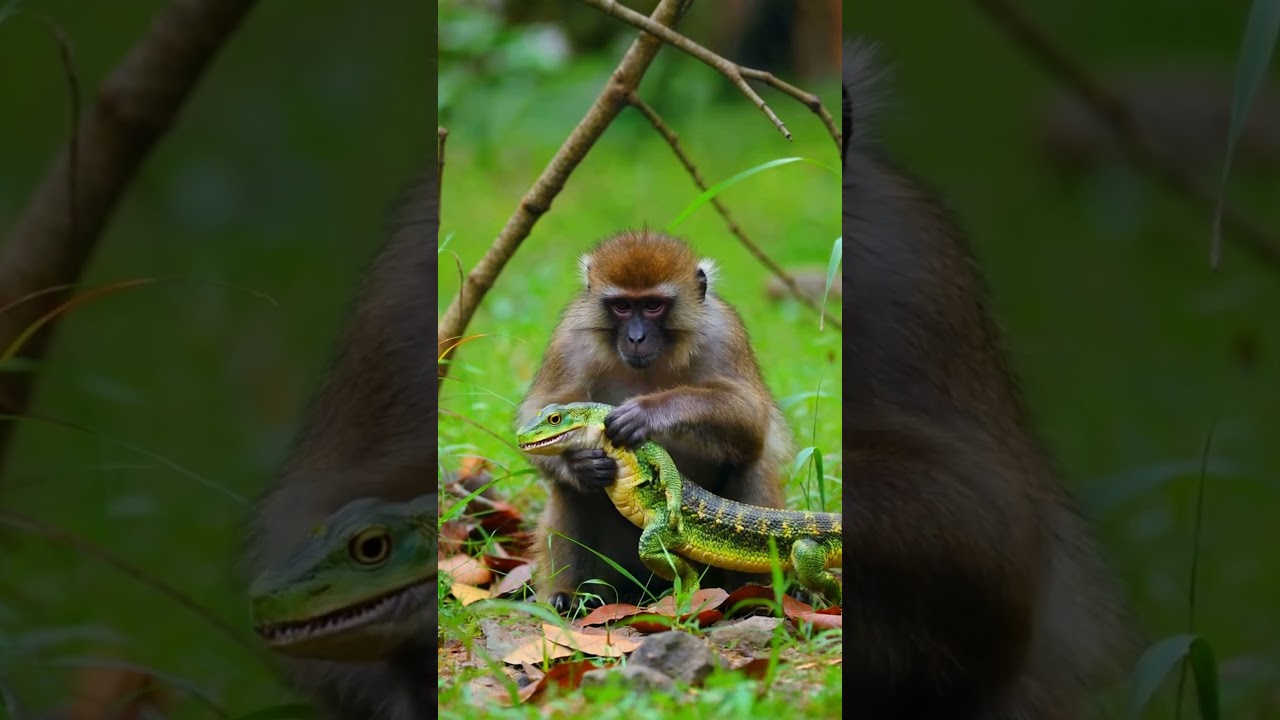 Monkey vs Reptile 🐒🦎 