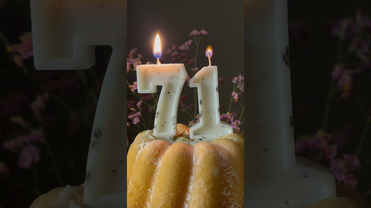 Happy birthday to you | 71 years | Seventy one years | Virtual candles