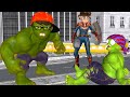 Scary Teacher 3D - NickHulk Rescue Captain-Marvel Tani Escape Giant Zombies Funny Games Animation