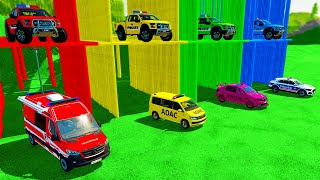 🚨 FORD RAPTOR, DACIA, AUDI Q8 and FIRE CAR TRANSPORTING WITH MAN TRUCKS! Farming Simulator 22 screenshot 1