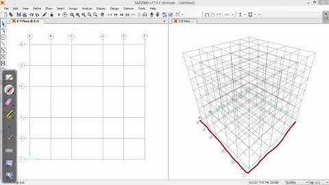 Modeling of Building in SAP2000